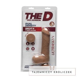 Doc Johnson - Realistyczne dildo z jądrami Uncut D 18 cm Doc Johnson