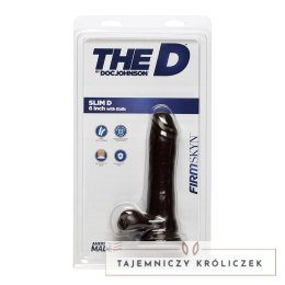 Doc Johnson - Realistyczne, wąskie dildo z jądrami 15 cm Doc Johnson