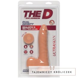 Doc Johnson - Realistyczne dildo z jądrami Slim D 18 cm Doc Johnson