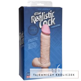 Doc Johnson - Wibrujące Dildo z jądrami i przyssawką 15 cm Doc Johnson