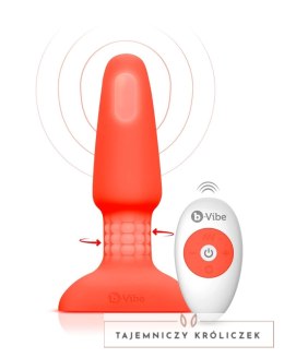 B-Vibe - Korek Analny Z Wibracjami I Pilotem Rimming 2 Pomarańczowy B-Vibe