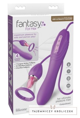 Fantasy For Her - Wibrator Ssący Z Języczkiem Do Lizania FFH Her Ultimate Pleasure MaxP Fantasy For Her