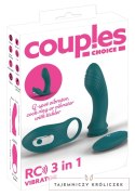 Couples Choice - Zestaw Dla Par Wibrator Do Punktu-G I Pierścień Na Penisa Z Pilotem Couples Choice