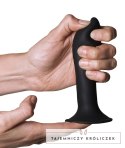 Adrien Lastic - Silikonowe Miękkie Dildo 12,9 cm Hitsens 5 Czarne Adrien Lastic