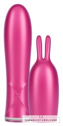 Durex Bunny 2in1 Vibrator - Wibrator Z Nakładką Króliczka Różowy Durex