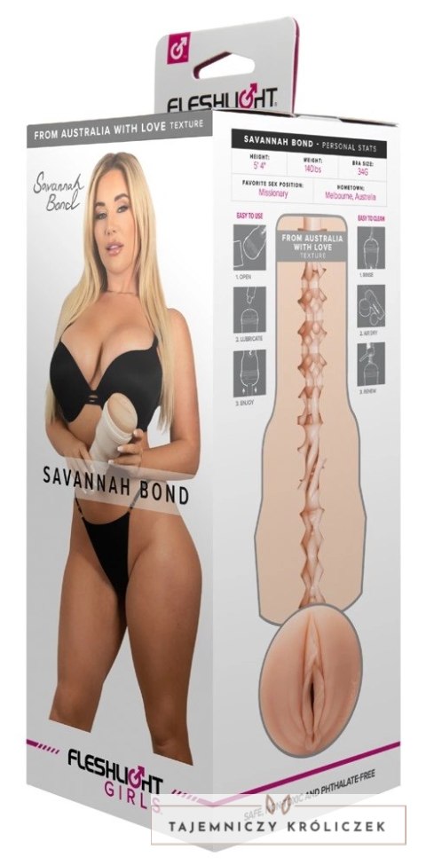 Fleshlight - Masturbator Realistyczna Cipka Savannah Bond Fleshlight