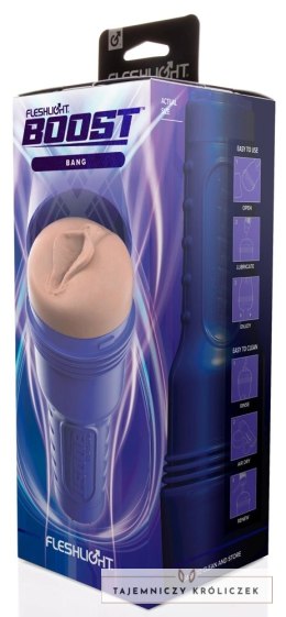 Fleshlight - Masturbator Z Kontrolą Ssania Boost Bang Dark Brązowy Fleshlight