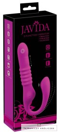 Javida - Wibrator Strap-On Z 3 Funkcjami Fioletowy JAVIDA