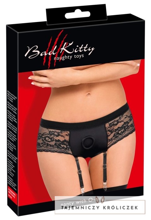 Bad Kitty - Seksowne Koronkowe Strap-On Z Paskami Do Pończoch XS Bad Kitty