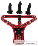 Bad Kitty - Uprząż Strap-On Z 3 Dildami L/XL Bad Kitty