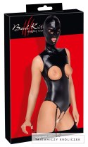 Bad Kitty - Seksowne Skórzane Body Bez Biustu Z Maską 2XL Bad Kitty