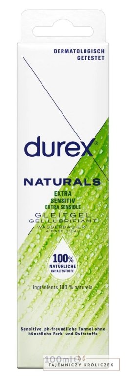 Durex Naturals - Naturalny Lubrykant Wodny 100ml Durex