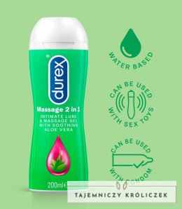 Durex Play 2in1 - Żel Aloesowy Masujący I Smarujący 200ml Durex