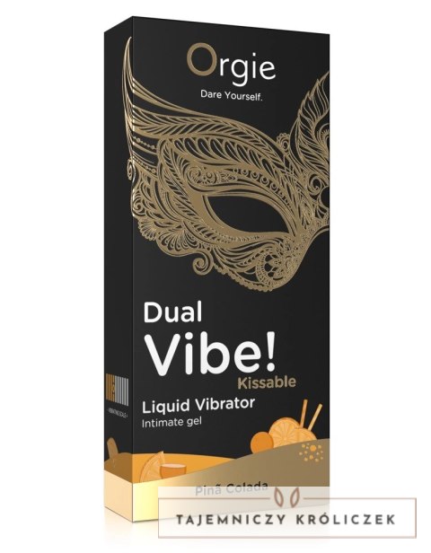 Orgie - Żel Intymny Z Efektem Wibracji Dual Vibe Pina Colada 15 ml Orgie