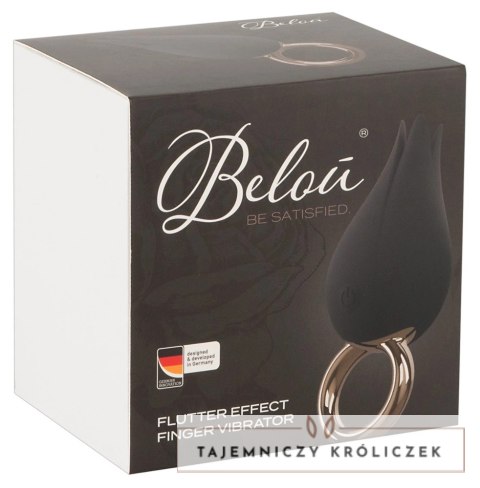 Belou - Wibrator Na Palec Czarno/Złoty Finger Vibe Belou