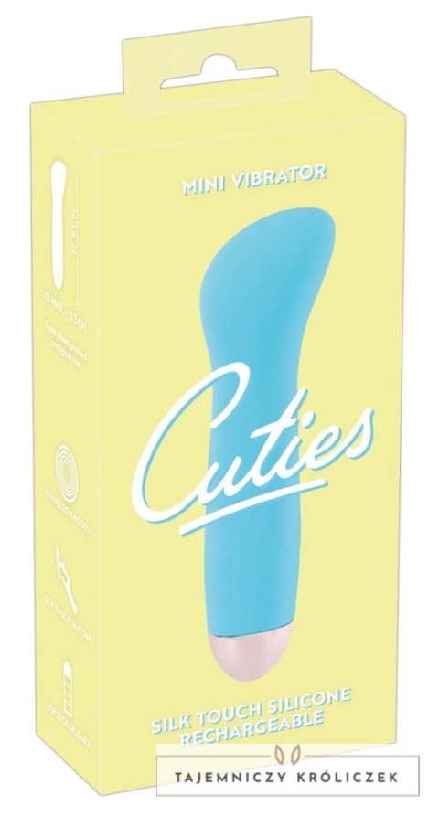 Cuties - Niebieski Mini Wibrator Z Wgłębieniem Cuties