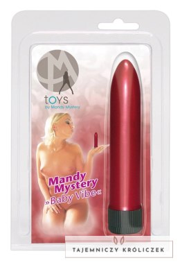 Mandy Mystery - Baby Vibe - Gładki Mini Wibrator Czerwony Mandy Mystery