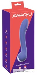 AWAQ.U - Wielofunkcyjny Wibrator Z Zakrzywioną Główką Fioletowy Vibrator 3 AwaQ.u