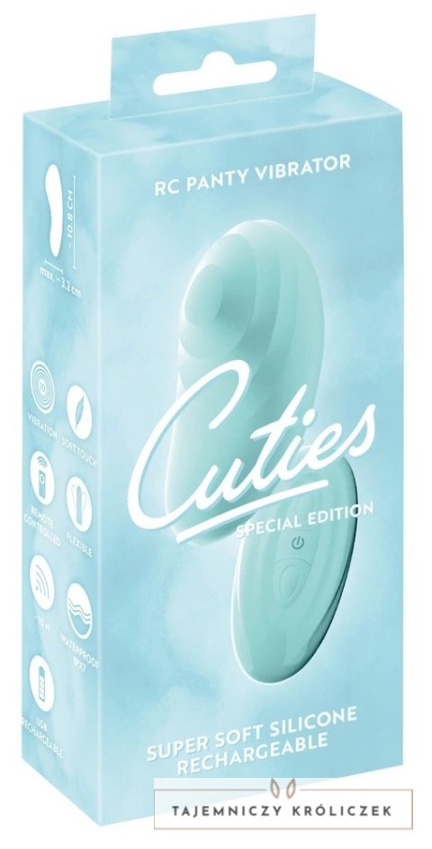 Cuties - Mini Stymulator Łechtaczki Panty Vibe Zielony Cuties