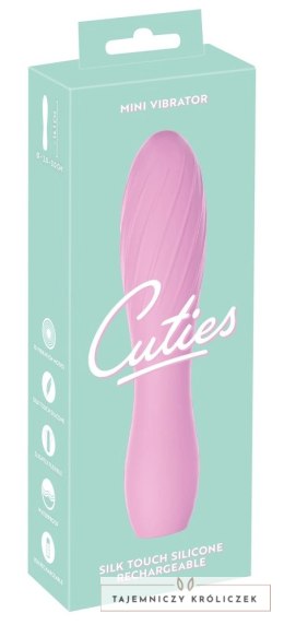 Cuties - Poręczny Mini Wibrator Z Rowkami Różowy Cuties