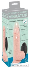 Medical Silicone - Realistyczny Wibrator Wstrząsowy 21cm Medical Silicone