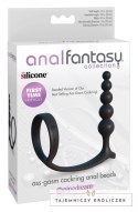 Anal Fantasy - Kulkowy Korek Analny Z Pierścieniem Na Penisa 12 Cm Analfantasy collection