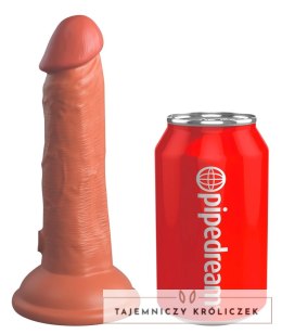 King Cock Elite - Realistyczne Silikonowe Dildo Z Przyssawką 15 CM Ciemny Kolor Skóry King Cock Elite