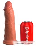 King Cock Elite - Realistyczne Silikonowe Dildo Z Przyssawką 20 CM Ciemny Kolor Skóry King Cock Elite