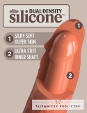 King Cock Elite - Realistyczne Silikonowe Dildo Z Przyssawką 20 CM Ciemny Kolor Skóry King Cock Elite