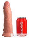 King Cock Elite - Realistyczne Silikonowe Dildo Z Przyssawką 20 CM Jasny Kolor Skóry King Cock Elite