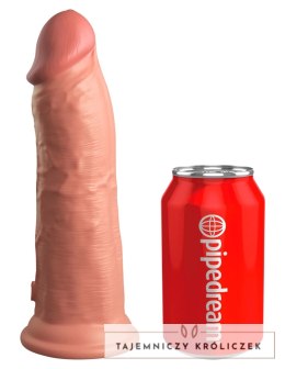 King Cock Elite - Realistyczne Silikonowe Dildo Z Przyssawką 20 CM Jasny Kolor Skóry King Cock Elite