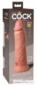 King Cock Elite - Realistyczne Silikonowe Dildo Z Przyssawką 20 CM Jasny Kolor Skóry King Cock Elite