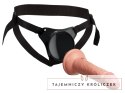 King Cock Elite - Uprząż Strap-On Z Realistycznym Dildo 15 CM Jasny Kolor Skóry King Cock Elite