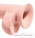 King Cock Plus - Realistyczne Dildo Z Jądrami I Przyssawką 25 CM Jasny Kolor Skóry King Cock Plus