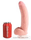 King Cock Plus - Realistyczne Dildo Z Jądrami I Przyssawką 25 CM Jasny Kolor Skóry King Cock Plus