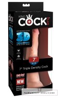 King Cock Plus - Realistyczne Naturalne Dildo Z Przyssawką 18 CM Jasny Kolor Skóry King Cock Plus