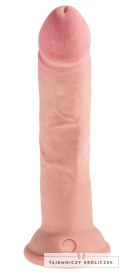 King Cock Plus - Realistyczne Naturalne Dildo Z Przyssawką 20 CM Jasny Kolor Skóry King Cock Plus