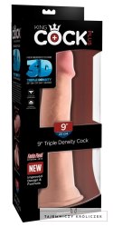 King Cock Plus - Realistyczne Naturalne Dildo Z Przyssawką 23 CM Jasny Kolor Skóry King Cock Plus