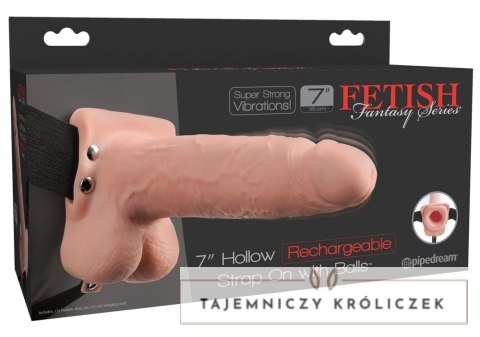 Fetish Fantasy Series - Uprząż Strap-On Z Pustym Naturalnym Wibratorem 19cm Fetish Fantasy Series