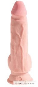 King Cock Plus - Realistyczne Dildo Z Jądrami I Przyssawką 19 CM Jasny Kolor Skóry King Cock Plus