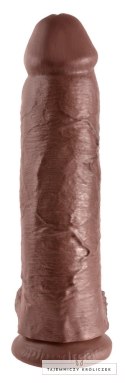 King Cock - Realistyczne Dildo Z Jądrami Brązowe 30 CM King Cock