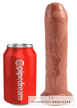 King Cock - Realistyczne Dildo Z Ruchomym Napletkiem 18 CM Ciemny Kolor Skóry King Cock