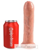 King Cock - Realistyczne Dildo Z Ruchomym Napletkiem 18 CM Jasny Kolor Skóry King Cock