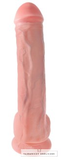 King Cock - Realistyczne Duże Dildo Z Przyssawką 33 CM Jasny Kolor Skóry King Cock