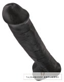 King Cock - Realistyczne Duże Dildo Z Przyssawką 38 CM Czarny King Cock