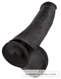 King Cock - Realistyczne Duże Dildo Z Przyssawką 38 CM Czarny King Cock