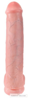 King Cock - Realistyczne Duże Dildo Z Przyssawką 38 CM Jasny Kolor Skóry King Cock