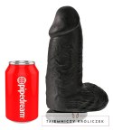 King Cock - Realistyczne Grube Dildo Z Przyssawką 23 CM Czarny King Cock