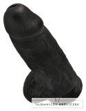 King Cock - Realistyczne Grube Dildo Z Przyssawką 23 CM Czarny King Cock