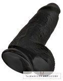 King Cock - Realistyczne Grube Dildo Z Przyssawką 23 CM Czarny King Cock